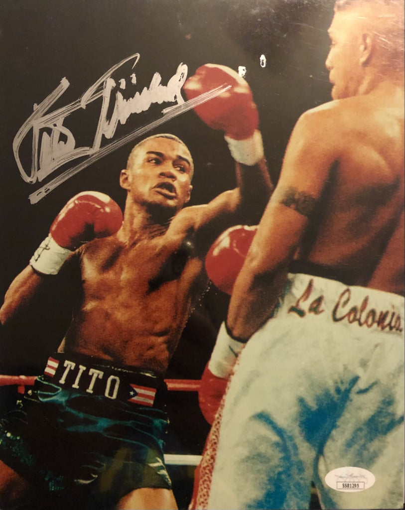 Felix Tito 2024 Trinidad 8 x 10 photo signed with proof