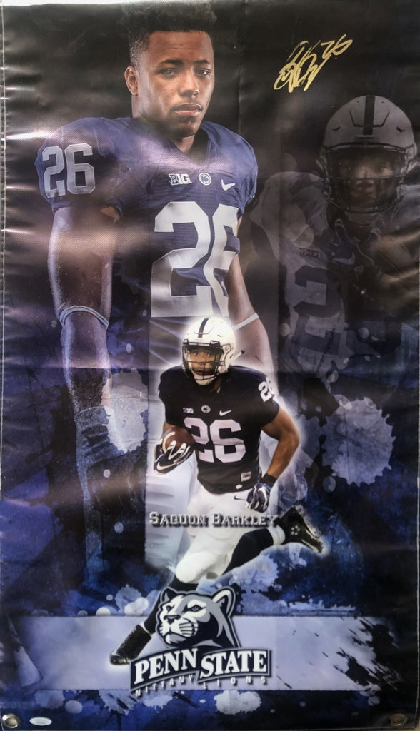 Saquon Barkley Signed Autographed Penn State Rare Banner COA JSA –