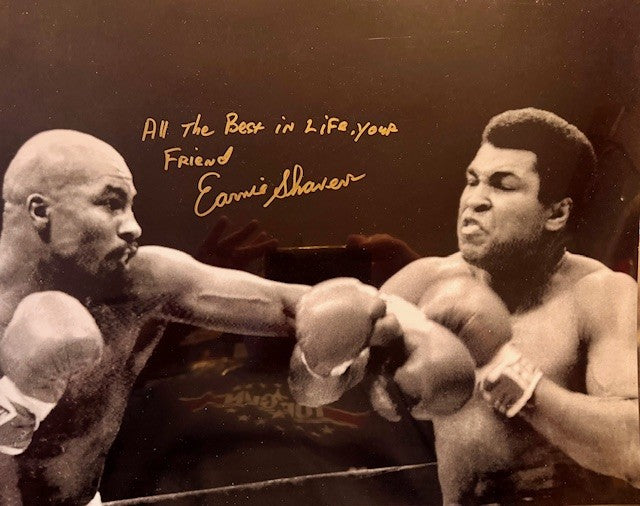 Earnie Shavers Acorn vs Ali 16x20 signed autographed Boxing photo Certified