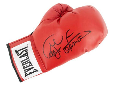 George Foreman Signed Autographed Everlast Red Boxing Glove