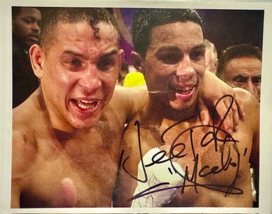 Hector Camacho Jr. with Dad autographed signed Boxing Photo 8x10 Certified.