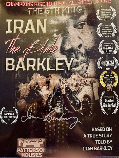 Iran Blade Barkley 5th King the Movie signed autographed 11x14 Boxing photo Certified