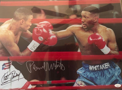 Tito Trinidad vs Pernell whitaker 16x20 authentic DUAL signed autographed Boxing photo, JSA Certified