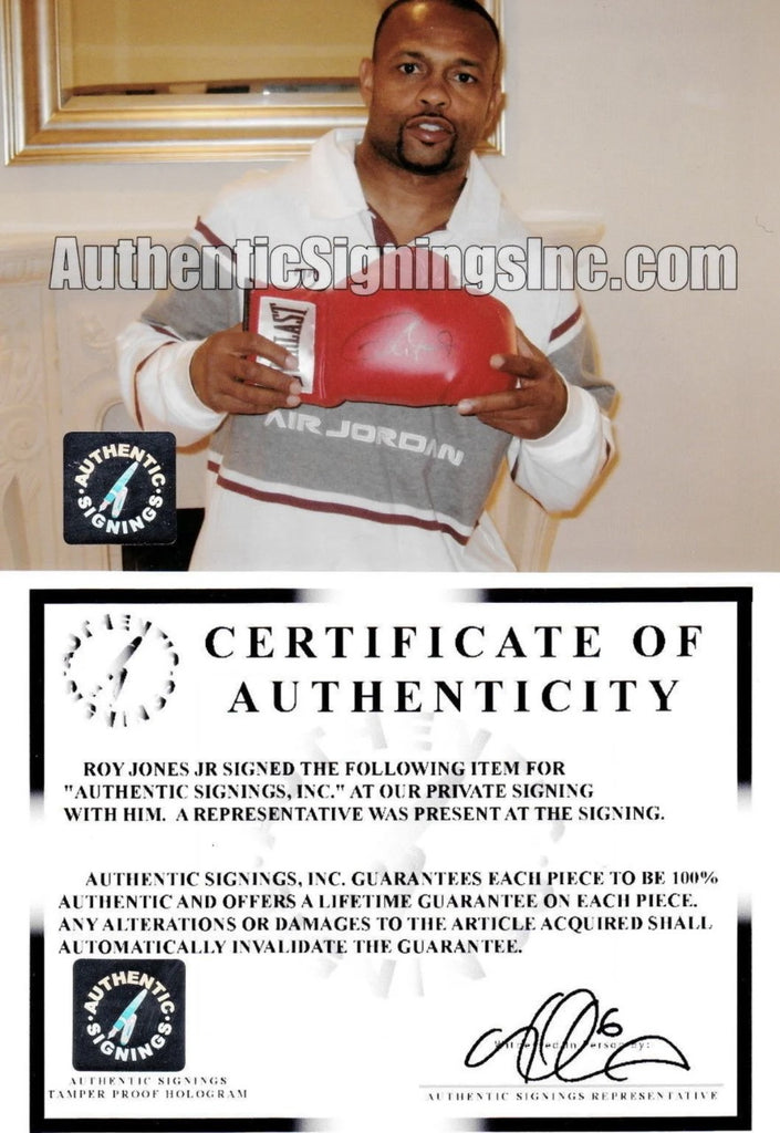 Roy Jones Jr Autographed Signed Everlast Boxing Glove ASI Proof ...