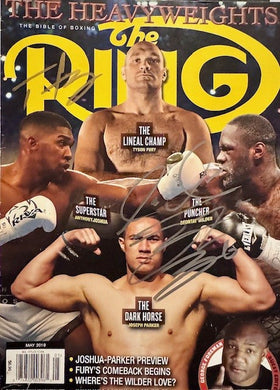 Tyson Fury & Wilder Dual Rare Boxing Magazine autographed by Fury & Wilder Cert