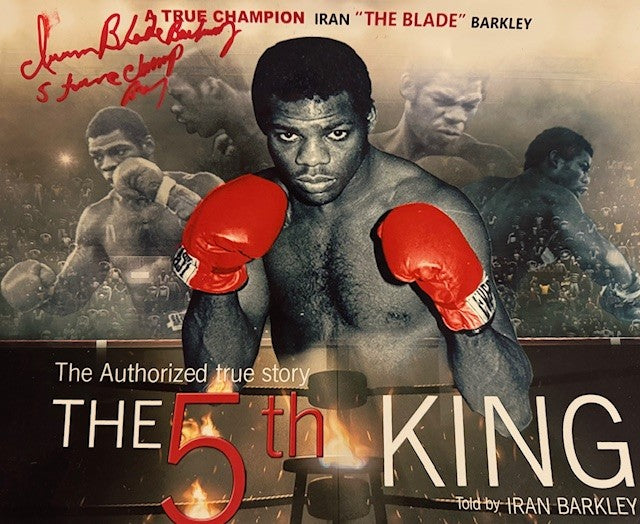 Iran BLADE Barkley Rare photo 11x14 Boxing 5th KING autographed signed photo Cert