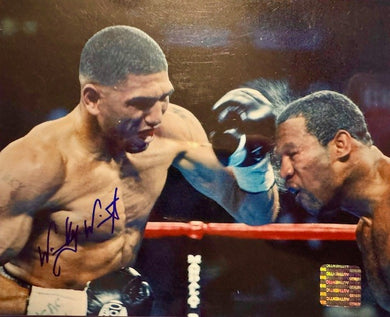 Winky Wright vs Shane Mosley autographed signed Boxing Photo 8x10 Certified.