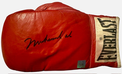 Muhammad Ali autographed signed Red Everlast Boxing Vintage Glove RARE!