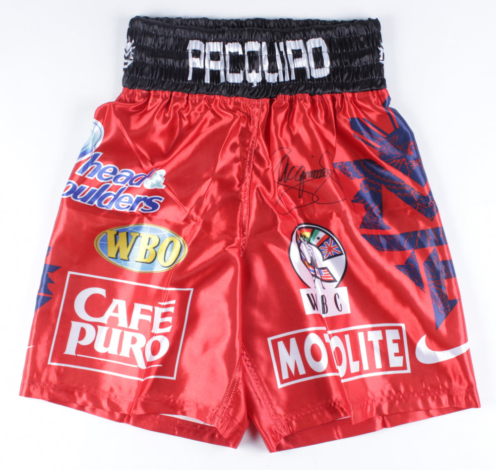 Manny Pacquiao Signed Fight Model Boxing Trunks (Pacquiao COA ...