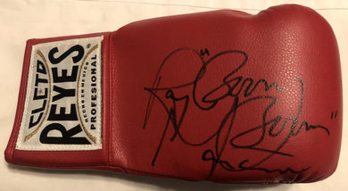 Ray Mancini Signed Everlast Red Boxing Glove w/Boom Boom at