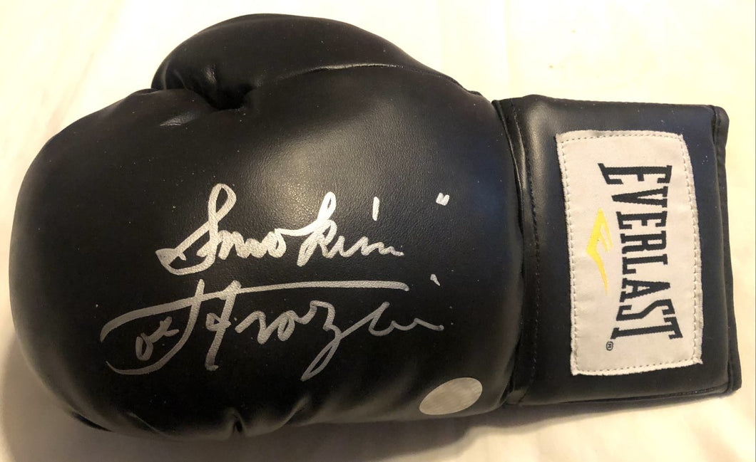 Smokin' Joe Frazier Black Autographed Signed Everlast Boxing Glove Rare Certified