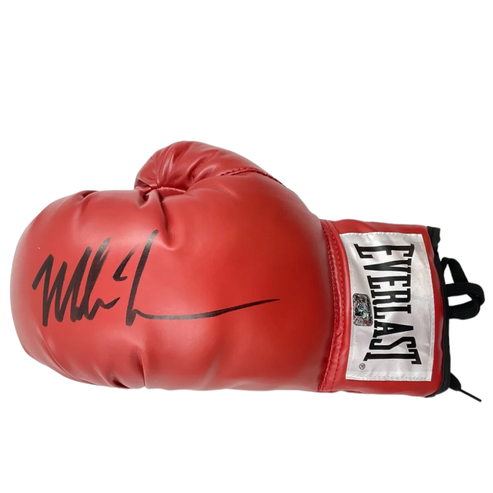 Mike Tyson Red Everlast Autographed signed boxing glove with Fitterman ...