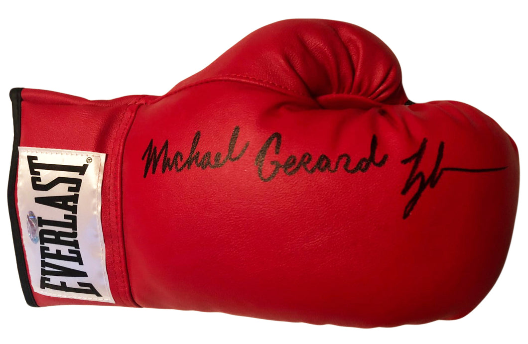 Mike Gerald Tyson Autographed Red Everlast Boxing Glove Steiner sports –