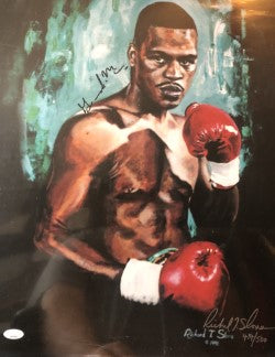 Riddick Bowe 16 x 20 AUTOGRAPHED WITH INSCRIPTIONS PHOTO –