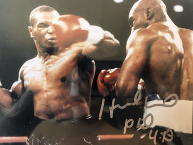 Evander Holyfield Autographed signed Boxing photo RARE