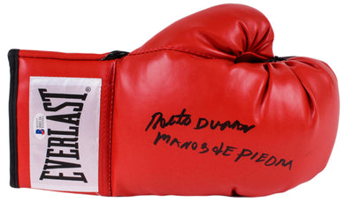 Roberto Duran Signed Everlast Boxing Glove Inscribed 