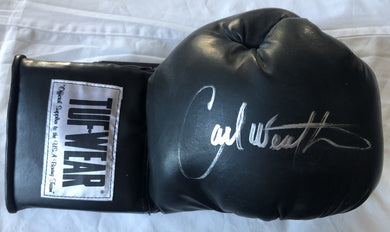 Carl Weathers Autographed TUFFWEAR Black Boxing Glove 