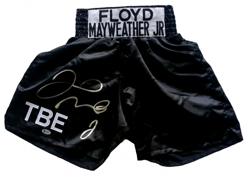 Floyd Mayweather Jr Signed Framed Custom Money Mayweather Boxing Trunk –  Sports Integrity